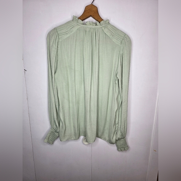 Maison D'Amelie Delicate Boho Pale Green Top. small - Picture 2 of 11